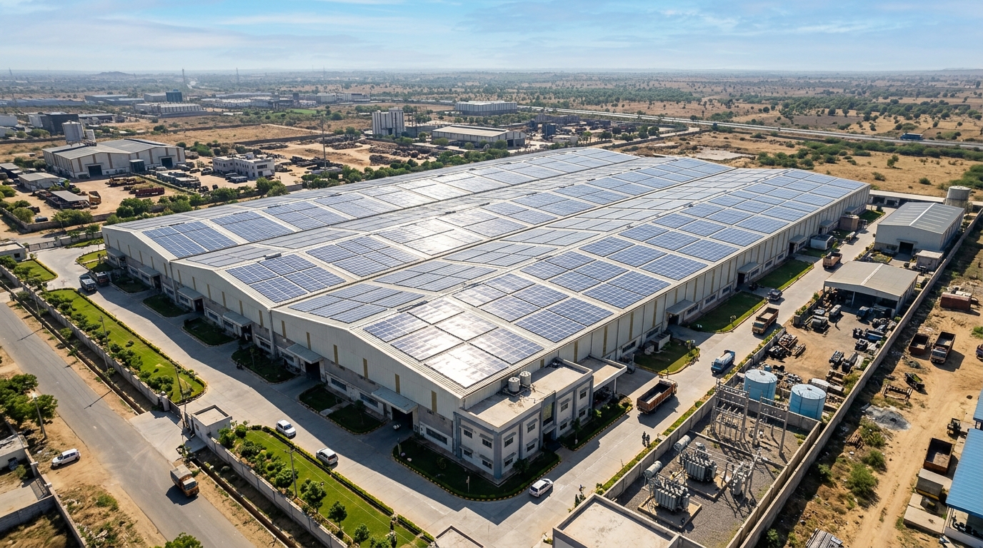 50kW Industrial Rooftop Solar Plant
