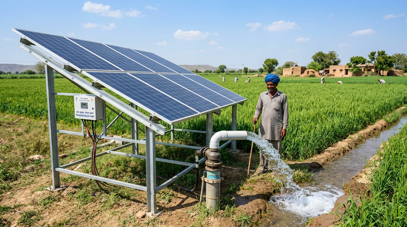 7.5 HP PM KUSUM Solar Tubewell